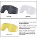 3-Lens Black Tactical Goggles | Airsoft, Paintball, Military Shooting | UV Protection - Buy Online on GoSupps.com