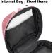 Stylish Menstruation Upholstered Bag with Zipper for Women & Girls - Perfect for Tampons & Essentials | Happy Christmas Hat Flamingo Palm Design - Buy Online on GoSupps.com