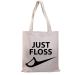 BDPWSS dentist carrier bag funny oral hygienist RDH dentist assistant canvas shoulder bag only dental floss dental floss just flowed TG
