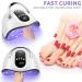 Sunrich 120W UV Gel Nail Lamp LED Nail Light Fast Dryer - Portable White with 4 Timers & Automatic Sensor - Buy Online on GoSupps.com