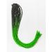 DreadLab - Soft Style Ombre Double Ended Synthetic Dreadlocks Twists 10 Pack (Black - Light Spring Green Transitional)