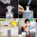 RIIEYOCA 12 Piece Portable Travel Liquid Clear Plastic Packaging Bag Combo with Funnel, Dropper, and Brush - Ideal for Shampoo, Shower Gel, Hand Sanitizer, and Daily Necessities - Buy Online on GoSupps.com