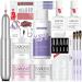 Saviland Acrylic Nail Kit with Drill - Acrylic Powder Nails Kit Acrylic Set with Nail Tips 3 Colors Acrylic Powder and Liquid Set Professional Acrylic Nail Set for Beginners DIY Nail Extension & Carving