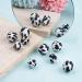 Fashewelry Milk Cow Print Silicone Beads - Set of 20 | 2 Sizes | Personalized Teething & Chewing Beads for DIY Bracelet Making - Buy Online on GoSupps.com