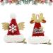 ALLY-MAGIC Christmas Hair Clip Cute Santa Hat Decor Hair Clip for Girls Red Christmas Hair Clips Barrettes Party Birthday Festival Support Baby Gifts Y6-SDMFJ(Snow&Fawn)