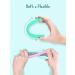 Teething Tube with Safety Shield - Baby Teether & Gum Massager - Food-Grade Silicone for 3-12 Months - 1 Pair + 4 Cleaning Brushes (Cyan+Tangerine) - Buy Online on GoSupps.com