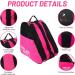 Glaitc Inline Pocket Roller Shoes Bag - Adjustable Skating Carrier for Adults & Kids - Pink Ski Shoe Backpack - Buy Online on GoSupps.com
