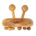 Restokki wood roll wood therapy massage device massage device wood roller therapy massage device tool for body-foot use to remove fat deposits