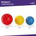 Buy Meglio Fascia Ball Massage Set - Trigger Point Therapy for Back Legs & Feet | Free Exercise Instructions - Buy Online on GoSupps.com