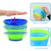 JOYIN 4 Collapsible Buckets & Basket for Kids - Portable 2L Foldable Tub for Beach, Camping, Fishing & Fun Activities - Buy Online on GoSupps.com