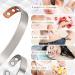 Yinox Magnetic Copper Bracelet Ring Set for Arthritis - Perfect Mother's Day Gift for Women | Stylish Silver Color - Buy Online on GoSupps.com