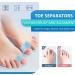 Gel Toe Separators for Overlapping Toes | Bunion Relief & Hallux Valgus Corrector for Men & Women - Orthopedic Toe Spacers - Blue - Buy Online on GoSupps.com