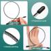 PAFUWEI 3 Pack Metal Headbands for Men and Women - Black Metal Head Band Set for Unisex Hair - Nonslip Elastic Hair Accessories - Buy Online on GoSupps.com