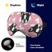 LynaRei French Bulldog Sleep Mask | Pink Heart Design | Adjustable Super-Smooth Eye Cover for Men and Women | Ideal for Travel and Nap | Style-1 - Buy Online on GoSupps.com