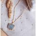Tranquility and Truth Aquamarine Necklace | Golden Age Collection | Healing Crystal Jewelry for Women | Calm Truth Communication Anti-Aging | 70 cm Chain - Buy Online on GoSupps.com