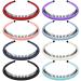 WILLBOND 8 Pieces Teeth Comb Hairband Multicolor Resin Teeth Comb Hair Hoop Headband Soft Satin Non-slip Hair Accessories for Women or Girls  8 Colors (Vibrant Colors)