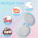 Beejoy Retainer Case Orthodontic Denture Box Round Retainer Box with Magnetic Seal Textured Liner Multifunctional Mouth Guard Denture Case for Retainers Mouthguards Braces (Blue) - Buy Online on GoSupps.com