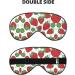 Strawberry Pattern Print Unisex Sleep Eye Mask | Soft Comfort Eye Shade for Travel Yoga & Shift Work - Buy Online on GoSupps.com