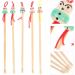 Cleaning Tools 5pcs Wood Ear Pick Oriental Bamboo Ear Cleaning Spoon Cute Chinese Doll Ear Cleaning Spoon Ear Scraper Wax Removers Cleaning Tool Random Color Doll 1 - Buy Online on GoSupps.com