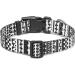 Mercano Adjustable Dog Collar - Soft Nylon Comfort & Durable Patterned Design for Small to Medium Dogs & Puppies (Black & White) - Buy Online on GoSupps.com