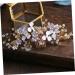 Didiseaon Vintage Hair Comb Rhinestone Gold Hair Comb Gold Leaf Hair Comb Flower Hair Combs for Women Decorative Pearl Hair Comb Rhinestone Hair Comb Tiara Hair Accessories Wedding Bride - Buy Online on GoSupps.com