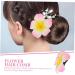 Beatifufu 1pc Hawaii Decor Hair Accessories for Bride Floral Decorations Bride Insert Comb Flowers Decoration Bridal Hair Comb Floral Headpiece Pearl Trim Pink Wedding Hair Piece Women's - Buy Online on GoSupps.com