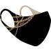 GAZE 3D Style Mask Fashion Eye-catching Washable and Reusable (L Party Black)