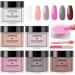 Lofuanna 6 Colors Dip Powder Nail Kit Starter - Professional Dipping Kit for French Dip Manicure - Nail Art Design Set for All Seasons - Buy Online on GoSupps.com