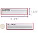 Carstens Medical Stickers - Allergic Alert & Instruction Labels (Roll of 200) - Buy Online on GoSupps.com