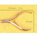 Wohlstand Professional Gold-Plated Carbon Steel Cuticle Nippers - Stainless Steel Cutter with Double Spring 6mm Jaw for Dead Skin Removal and Nail Care - Buy Online on GoSupps.com
