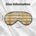 SSIMOO Musical Notes Print Eye Mask - Ultra-Soft Light-Blocking Comfortable Sleep Mask for Restful Sleep - International Shipping Available - Buy Online on GoSupps.com