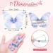 Buy 20 Pieces Butterfly Hair Clips - Glittery 3D Snap Hair Accessories for Girls Women & Children | Diamond Design - Buy Online on GoSupps.com