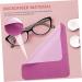 FRCOLOR Eyeglasses Cleaning Wipes - 40 Pcs Lens Cloths Washable Purple Cleaning Cloths for Glasses & Screens - 18x15cm 2 Pack - Buy Online on GoSupps.com