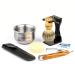 Anbbas Shaving Set - Badger Brush, Stand & Bowl, Straight Razor with Bag - Men's 10pcs Blades Kit - Buy Online on GoSupps.com