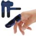 Echify Upgraded Finger Splints - 1Pc Full Coverage Finger Protector Mallet Finger Support Brace Trigger Finger Splint Finger Straightener for Arthritis & Broken Knuckle Immobilization Blue