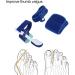 Bunion Toe Separator: Adjustable Strength, Comfortable Soft Fabric Corrector for Left Foot - Ideal for Everyday Wear - Buy Online on GoSupps.com