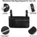Wheelchair Side Bag Wheelchair Armrest Storage Pouch with Cup Holder and Reflective Strip for Wheelchairs Walkers or Rollators (Black) - Buy Online on GoSupps.com