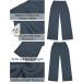 Vetinee High Waisted Wide Leg Dress Pants | Women's Work Trousers with Pockets | Business Office Attire in Folkstone Gray - Buy Online on GoSupps.com