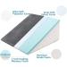 UBBCARE Cooling Memory Foam Bed Wedge Pillow - Sleep Aid for Acid Reflux, Snoring, Pain Relief - 24x24x10 Inch Grey - Buy Online on GoSupps.com