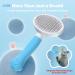 ZIMCATE Cat & Dog Brush - Ergonomic One-Click Cleaning Tool for Short & Long-Haired Pets Ideal for Rabbits - Blauer See Wool Brush - Buy Online on GoSupps.com