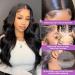 30 HD Transparent Lace Front Wig - Brazilian Body Wave for Black Women | 180% Density, Pre-Plucked, Natural Black Hair - Buy Online on GoSupps.com