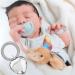 Premium Silver Plated Children's Rattle Jug with Teething Ring - Perfect Gift with Chic Packaging | 7cm Heart Design - Buy Online on GoSupps.com