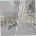 Housoutil Rhinestone Hair Combs Wedding Hair Comb Hair Comb Clips Hair Side Comb Bridal Hair Comb Hair Combs for Wedding Decor Tiara Rhinestones Bride Accessories Zinc Alloy White - Buy Online on GoSupps.com