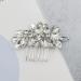 DonLeeving Bride Wedding Crystal Hair Bridal Flower Side Hair Clip Rhinestone Bridal Comb Barrette Handmade Flower Hair Clip Head Pieces Bridal Headpiece Wedding Accessories for Women and Girls - Buy Online on GoSupps.com