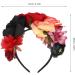 Healeved Rose Flower Headband - Halloween Flower Crown Headdress for Women Boho Floral Headband for Halloween Costume Accessory Cosplay Wedding Party - Buy Online on GoSupps.com