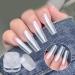TQUXNGA White Chrome Nail Powder Shimmered Chrome Pigment Powder Mirrored Effect Nails Art Powder for Manicures Decorations - Buy Online on GoSupps.com