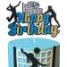 Volleyball Happy Birthday Cake Topper Girls Beach Volleyball Player Cake Decoration Adult Female Sports Themed Birthday Party Supplies