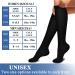 Charmking Compression Stockings for Men & Women | 15-20 mmHg Support for Running & Cycling | 8 Pairs in S-M - Black/White/Navy - Buy Online on GoSupps.com