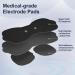 Premium Wireless TENS Unit Electrode Pads | Reusable Self Adhesive 3.5mm Connector Non-Irritating Design - Black - Buy Online on GoSupps.com