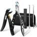 LEYOUFU Angled Head Nail Clippers for Seniors Ergonomic Toenail Finger Nail Clipper for Thick Nails with Safety Lock Podiatrist Ingrown Toe Nail Clippers Tools Kit Gifts for Men & Women Adult